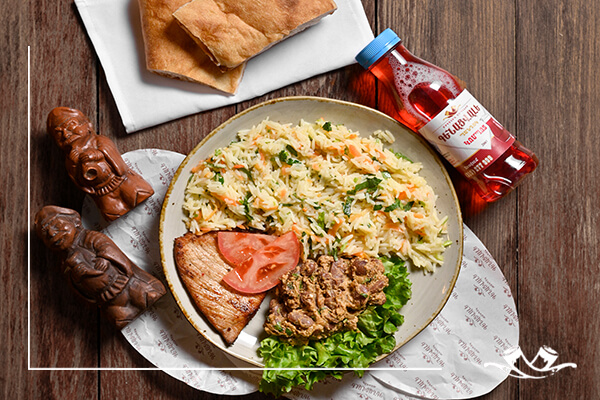 Խոզի լանգետով լանչ